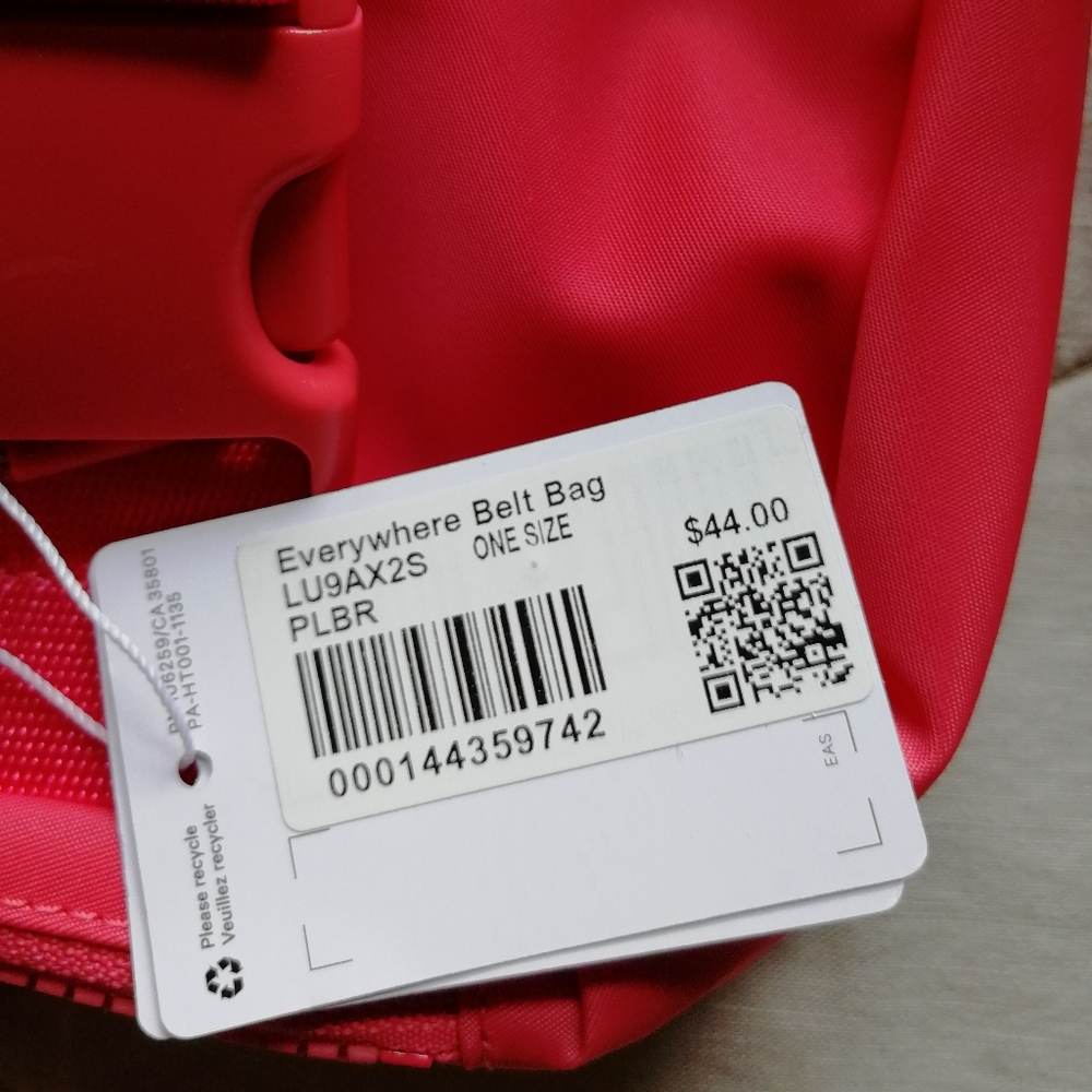 LULULEMON Everywhere Belt Bag Pale Raspberry NWT - Picture 5 of 6